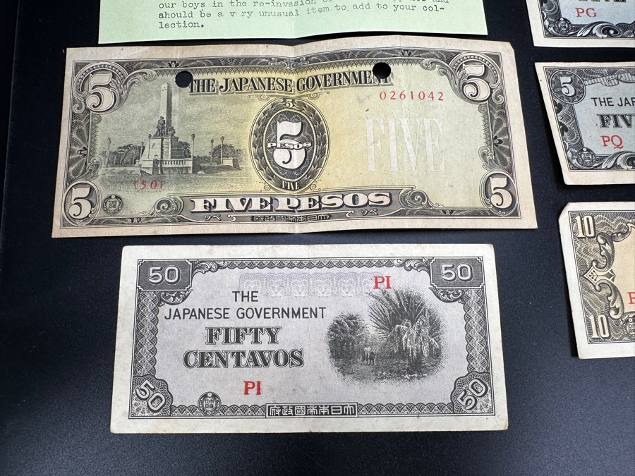 (6) Japanese Filipino Invasion Occupation Notes Philippine Island [Photo 4]