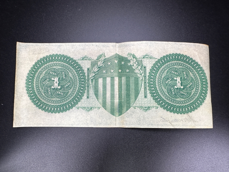 $1 One Dollar State Bank Of New Brunswick Engraved Bicolor Banknote Currency State Of New Jersey [Photo 5]