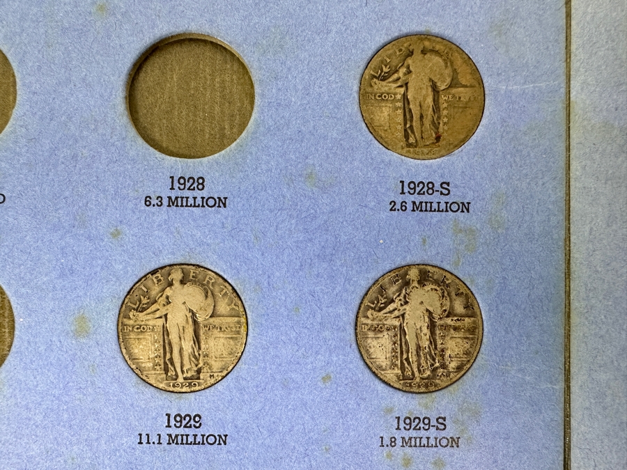 Collection Of (9) Liberty Standing Silver Quarters From 1917-1930 [Photo 5]