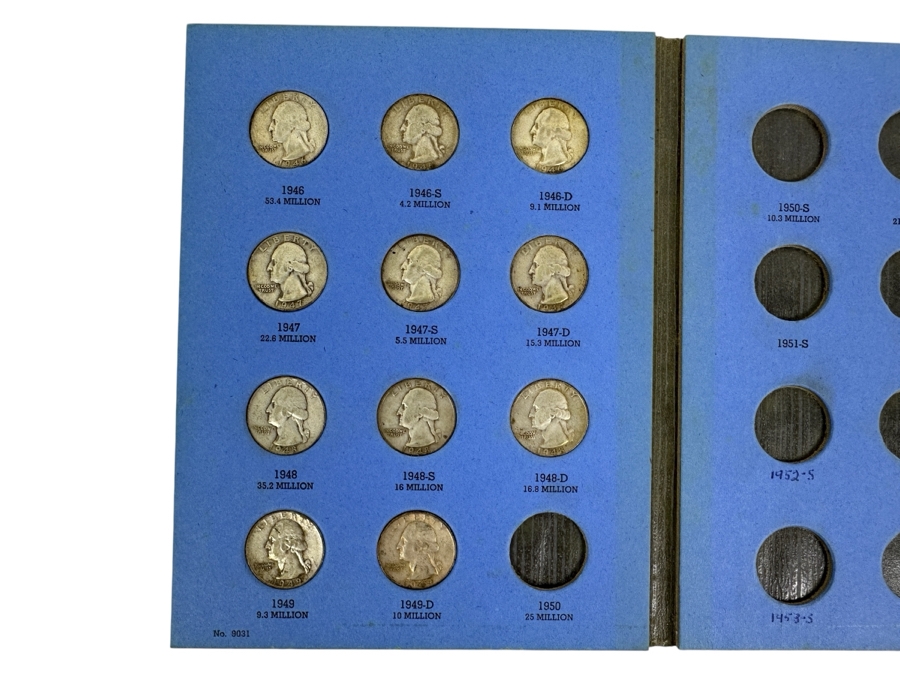 Collection Of (11) Washington Head Silver Quarters From 1946-1949