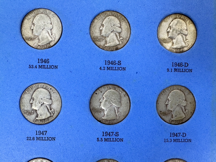 Collection Of (11) Washington Head Silver Quarters From 1946-1949 [Photo 2]