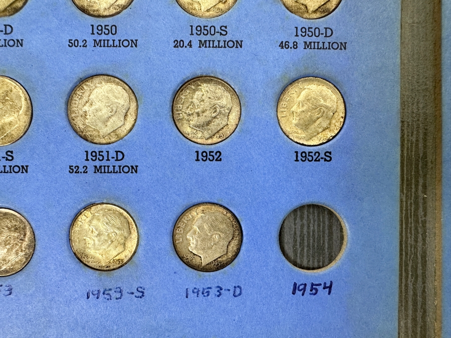 Collection Of (24) Roosevelt Silver Dimes From 1946-1953 [Photo 6]