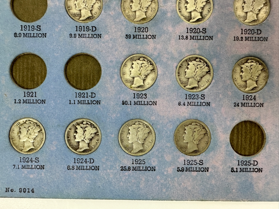Collection Of (64) Mercury Head Silver Dimes From 1916-1945 [Photo 6]