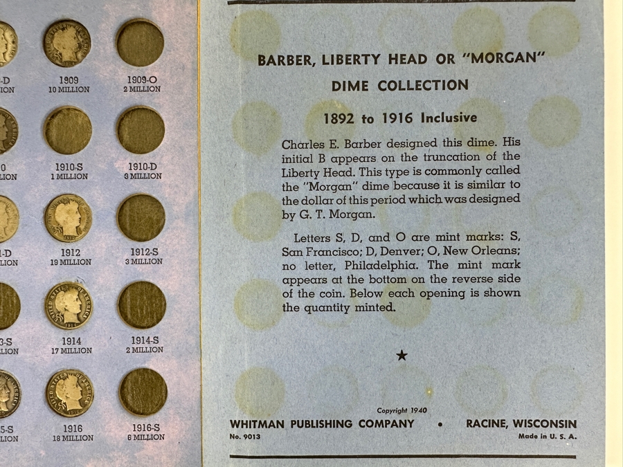Collection Of (23) Barber, Liberty Head 'Morgan' Silver Dimes From 1897-1916 [Photo 10]
