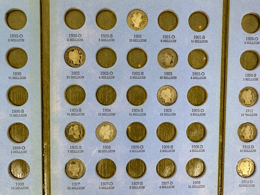 Collection Of (23) Barber, Liberty Head 'Morgan' Silver Dimes From 1897-1916 [Photo 4]