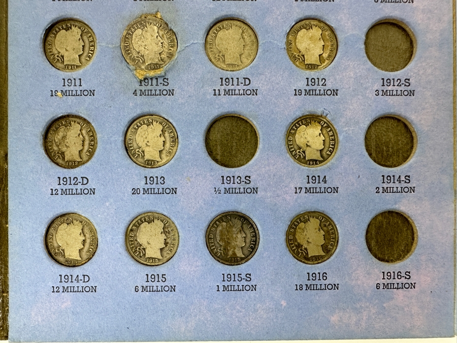 Collection Of (23) Barber, Liberty Head 'Morgan' Silver Dimes From 1897-1916 [Photo 9]