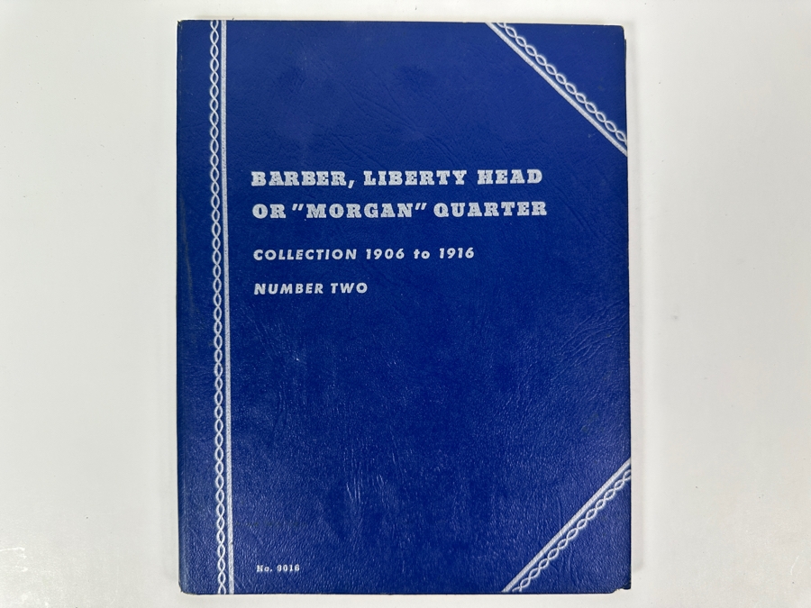 Collection Of (5) Barber, Liberty Head 'Morgan' Silver Quarters From 1909-1916 [Photo 7]