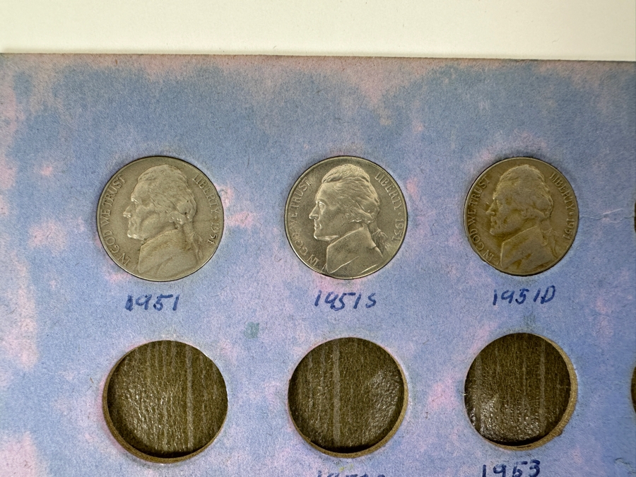 Collection Of (41) Jefferson Nickels From 1938 To 1951 Including (5) Silver Nickels [Photo 7]
