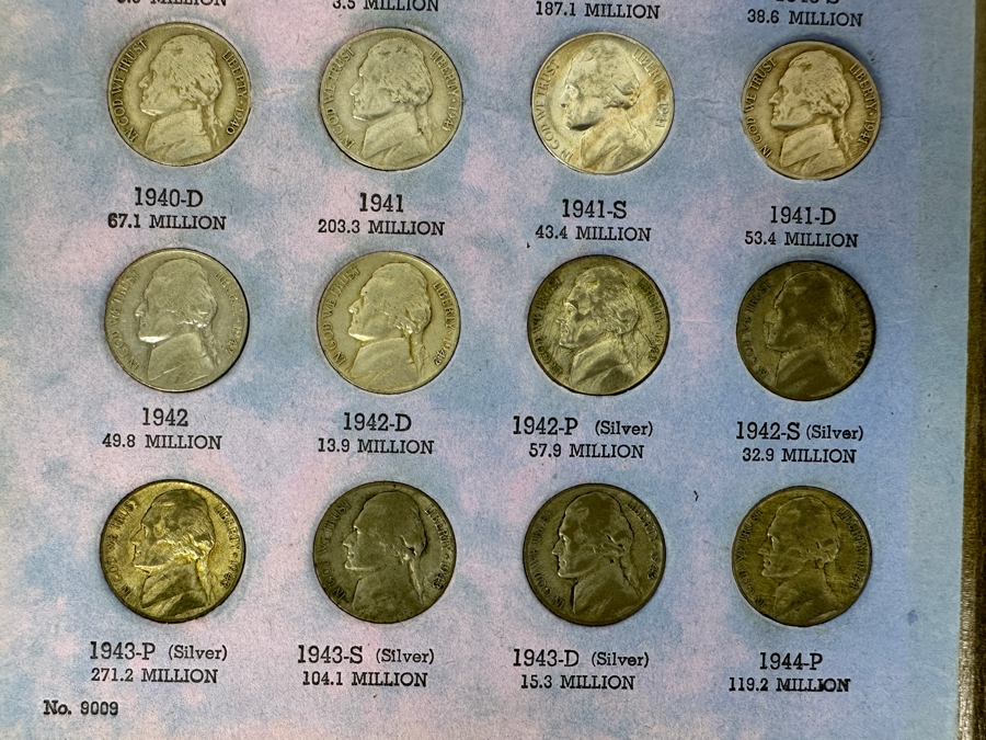 Collection Of (41) Jefferson Nickels From 1938 To 1951 Including (5) Silver Nickels [Photo 4]