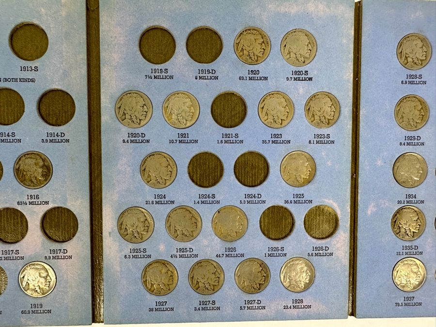 Collection Of (39) Buffalo Nickels From 1915 To 1838 [Photo 4]
