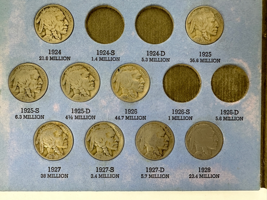 Collection Of (39) Buffalo Nickels From 1915 To 1838 [Photo 6]