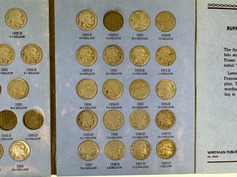 Collection Of (39) Buffalo Nickels From 1915 To 1838 [Photo 7]
