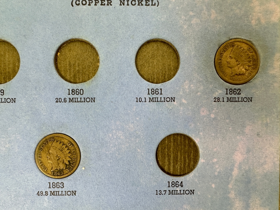 Collection Of (30) Indian Head Cents Pennies From 1862 To 1909 [Photo 3]