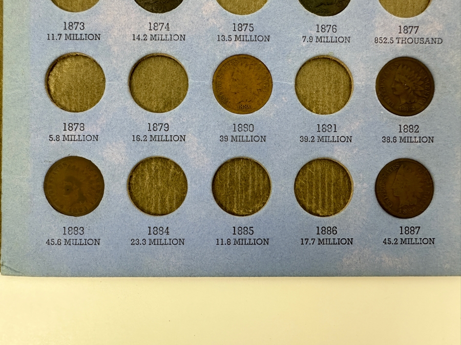 Collection Of (30) Indian Head Cents Pennies From 1862 To 1909 [Photo 6]