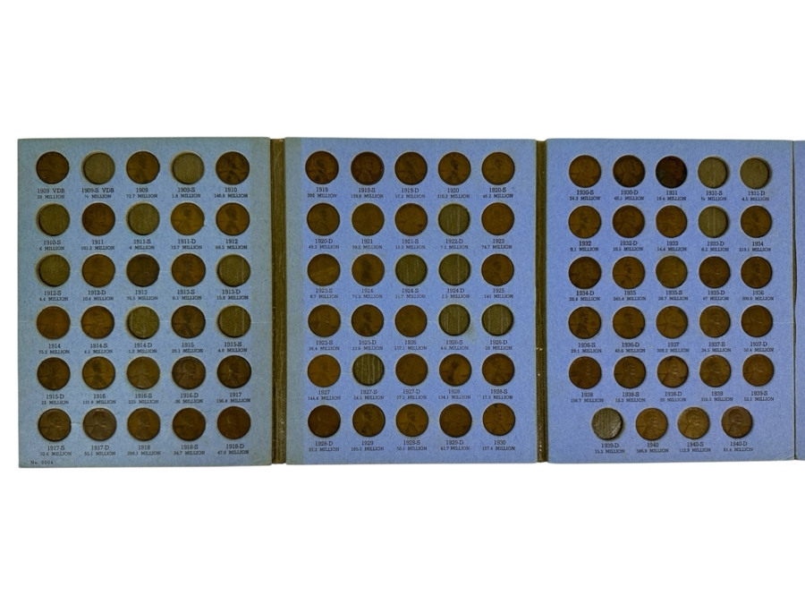 Collection Of (71) Lincoln Head Cents Pennies From 1909 To 1940