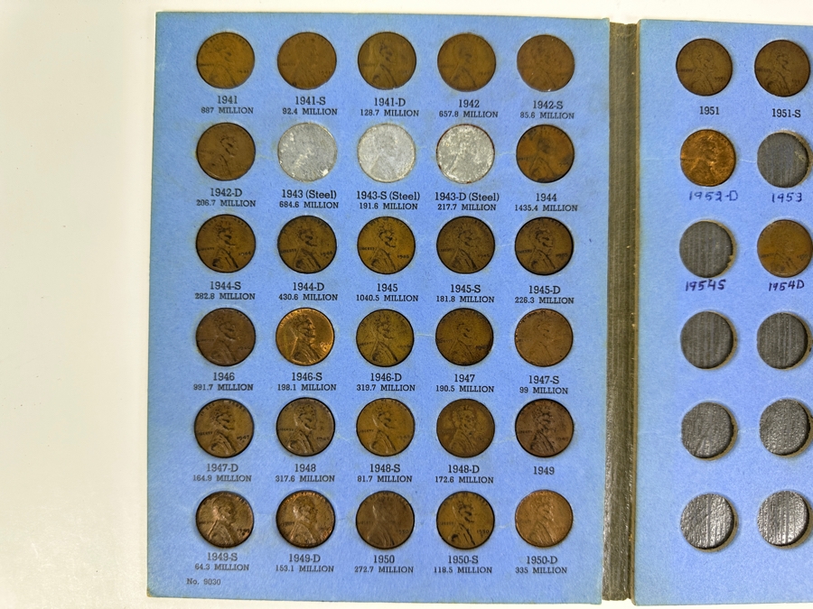 Collection Of (37) Lincoln Head Cents Pennies From 1941 To 1954 [Photo 2]