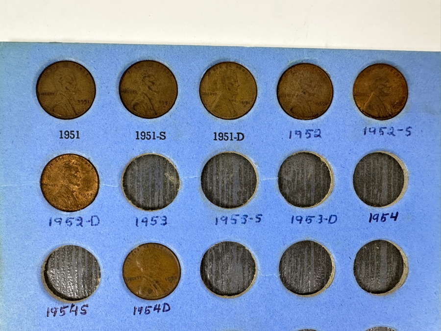 Collection Of (37) Lincoln Head Cents Pennies From 1941 To 1954 [Photo 5]