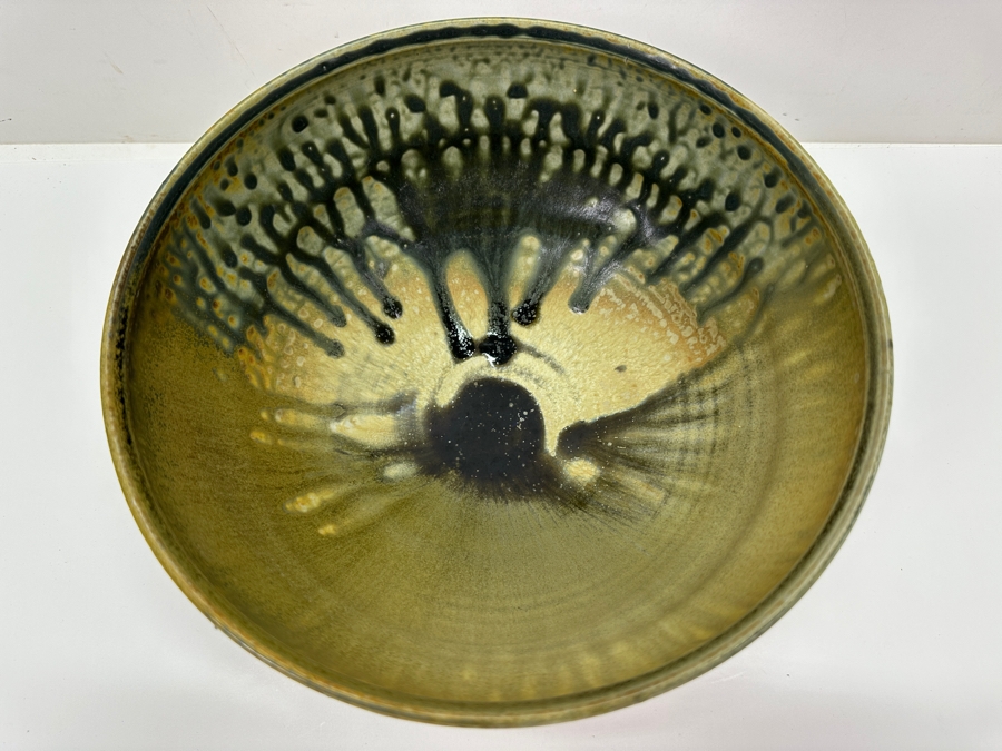 Mid-Century Signed Studio Pottery Bowl 8.75W X 4.5H [Photo 3]