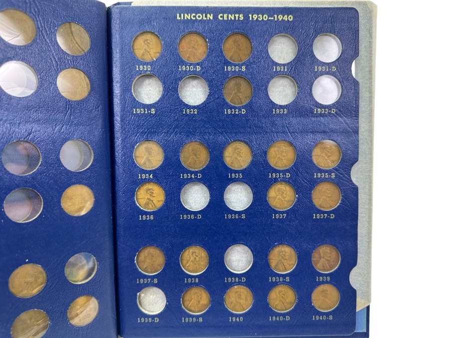 Collection Of (44) Lincoln Cents Pennies From 1910 To 1940