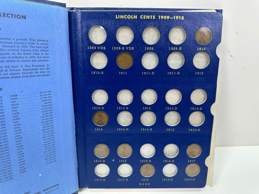 Collection Of (44) Lincoln Cents Pennies From 1910 To 1940 [Photo 3]