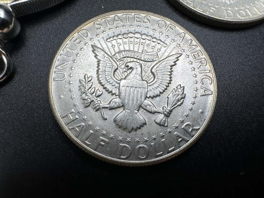 (2) 1964 Kennedy Silver Half Dollars And (1) 1966 Kennedy Silver Half Dollar [Photo 9]