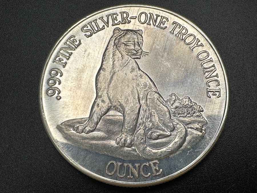 1980 .999 Fine Silver One Troy Ounce USA Bicentennial 1776-1976 Silver Round [Photo 2]