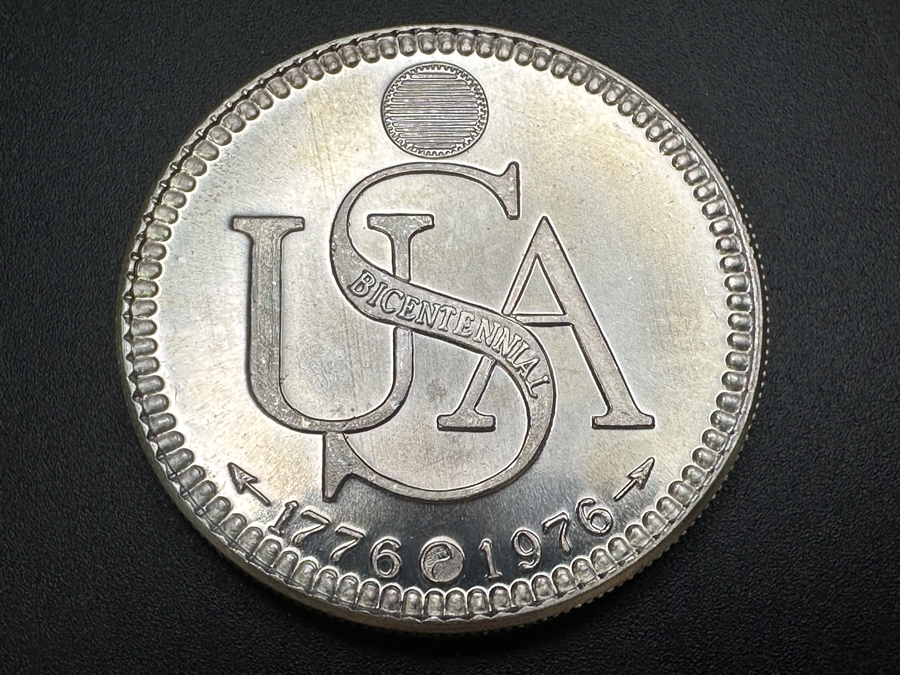 1980 .999 Fine Silver One Troy Ounce USA Bicentennial 1776-1976 Silver Round [Photo 4]