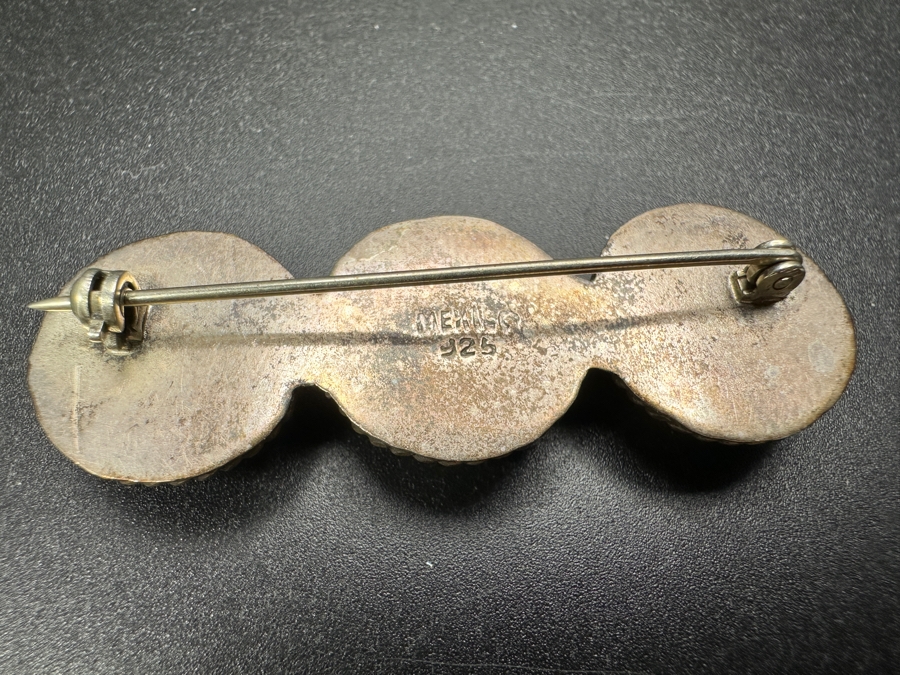 Sterling Silver Brooch Pin 10.9g [Photo 2]