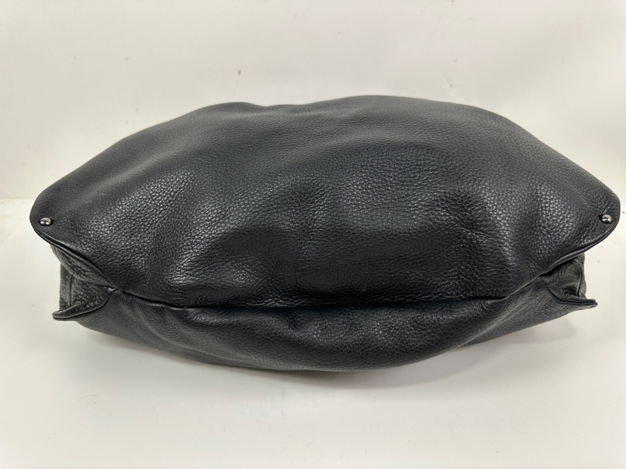 Kenneth Cole Black Leather Tote Handbag 17W [Photo 5]