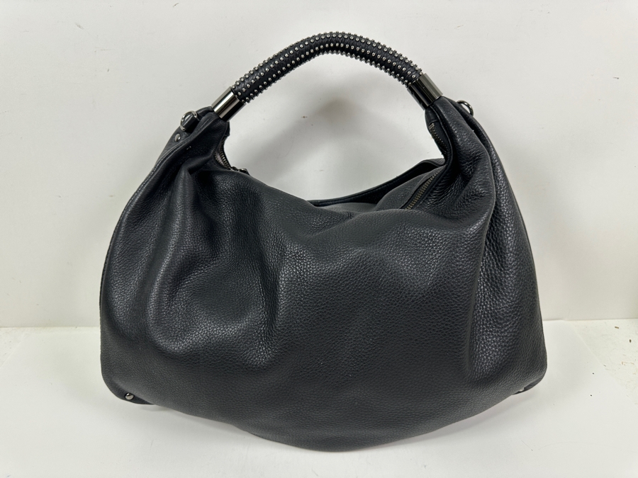 Kenneth Cole Black Leather Tote Handbag 17W [Photo 3]