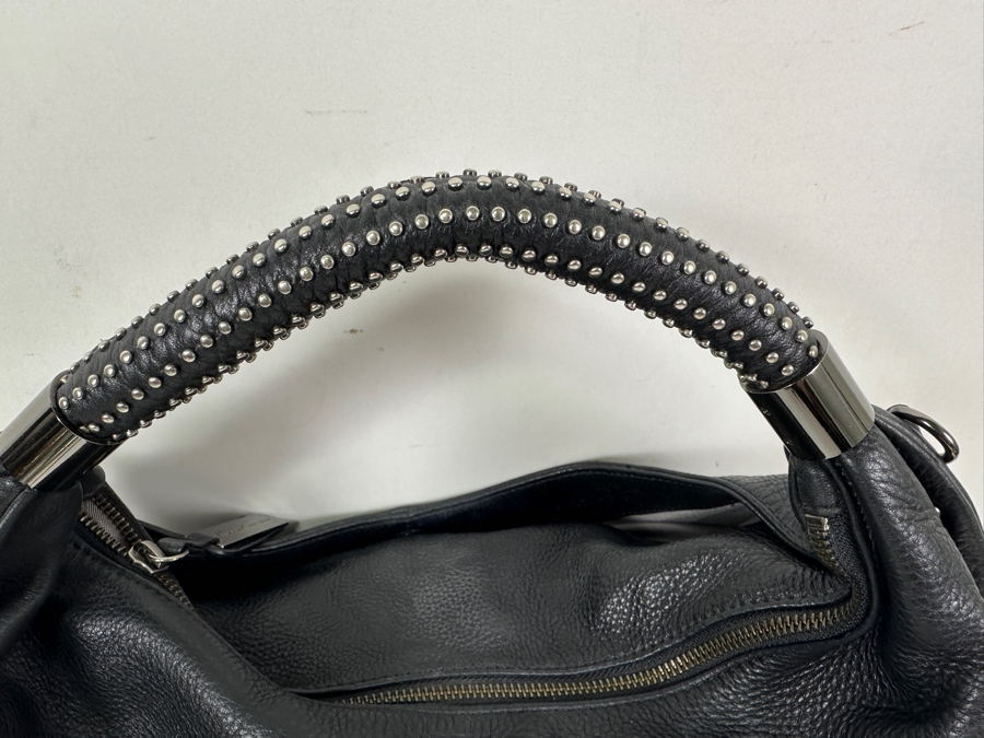 Kenneth Cole Black Leather Tote Handbag 17W [Photo 4]