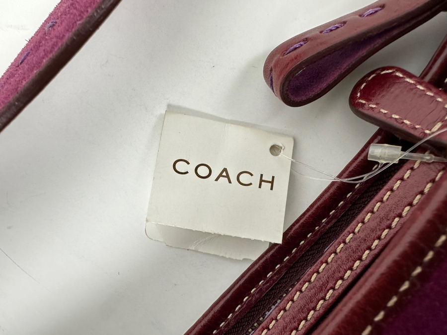 New Coach Leather Handbag 13W [Photo 3]