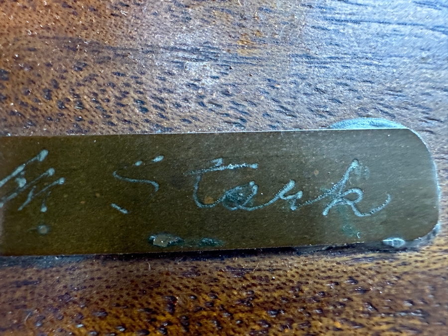 Vintage Bronze Sculpture Of A Woman On Wooden Base Signed M. Stork 11W X 7D X 5.5H [Photo 19]