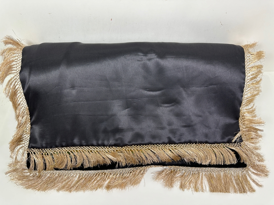 Vintage Zardozi Embroidered Wall Hanging Tapestry With Semi-Precious Stones 26 X 21 [Photo 21]