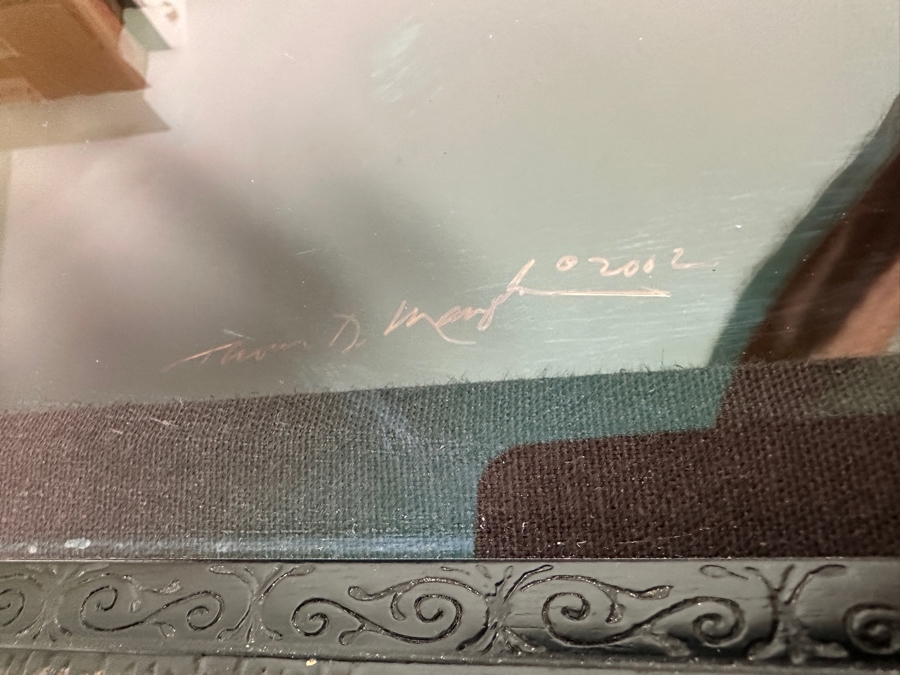 Thomas D. Mangelsen (B. 1946, American) Land Of The Rising Sun - Serengeti National Park In Tanzania Fine Art Photograph 45.5'W X 15'H Framed 53.5' X 22' Retails $3,000 [Photo 3]