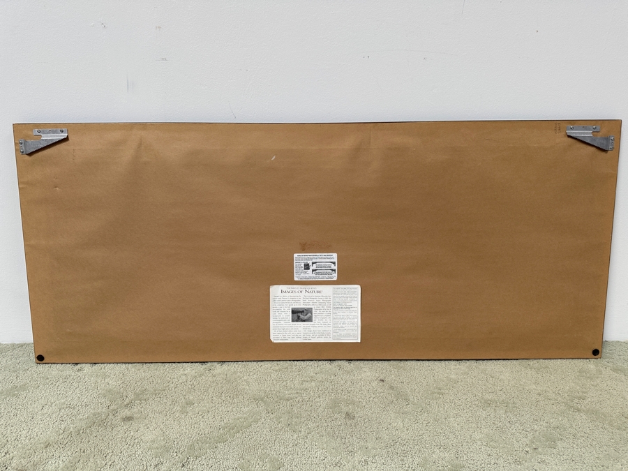 Thomas D. Mangelsen (B. 1946, American) Land Of The Rising Sun - Serengeti National Park In Tanzania Fine Art Photograph 45.5'W X 15'H Framed 53.5' X 22' Retails $3,000 [Photo 6]