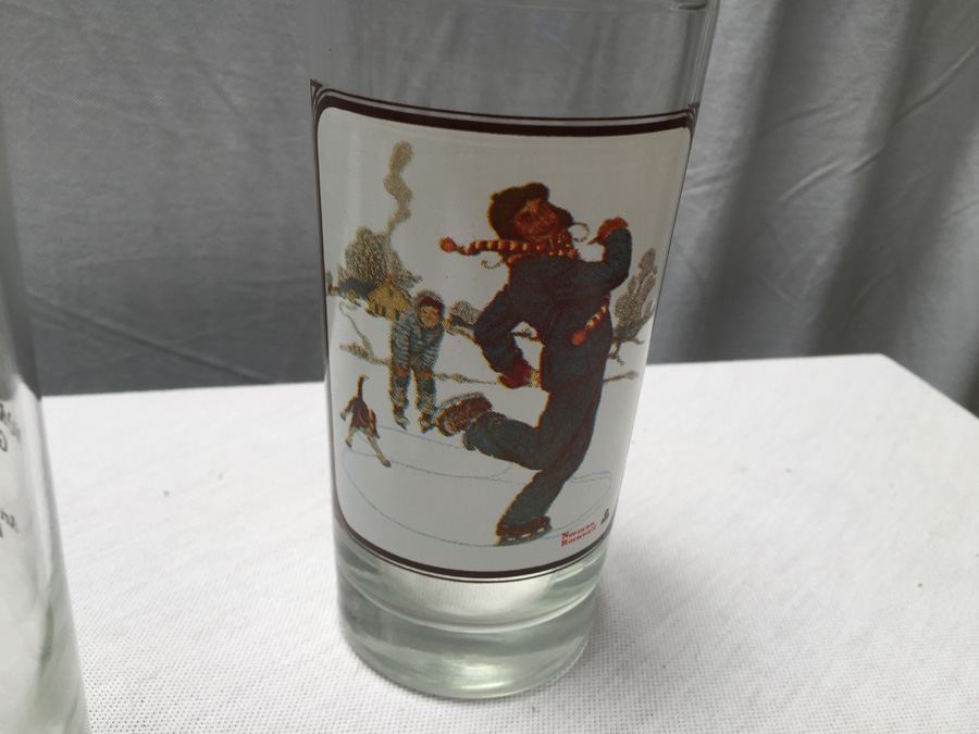 Norman Rockwell Glasses Set of 4 [Photo 5]