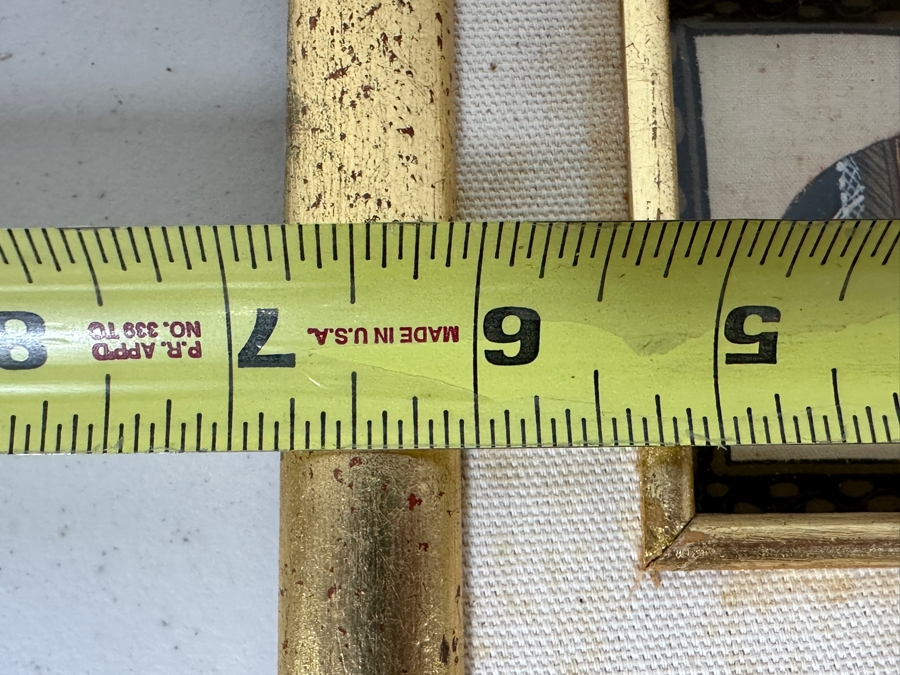 Just Added - Pair Of Original Indian Elephant Paintings Framed 6.5 X 6.5 [Photo 7]