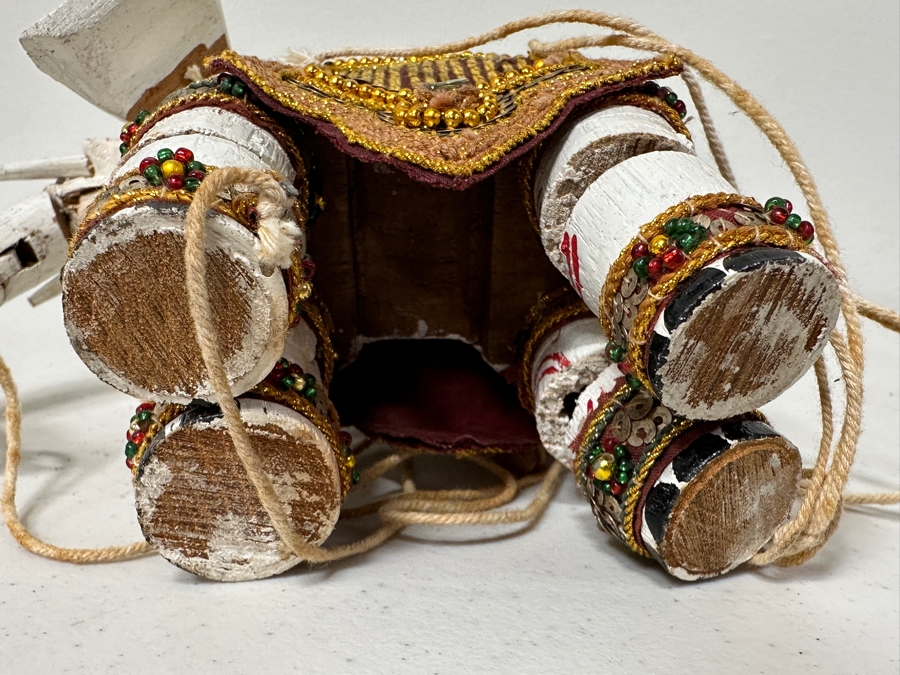 Vintage Burmese Elephant Marionette Puppet 6H [Photo 11]