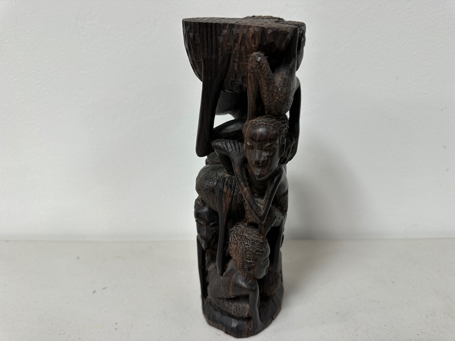 Vintage African Makonde Tree Of Life Sculpture 9.5H [Photo 9]