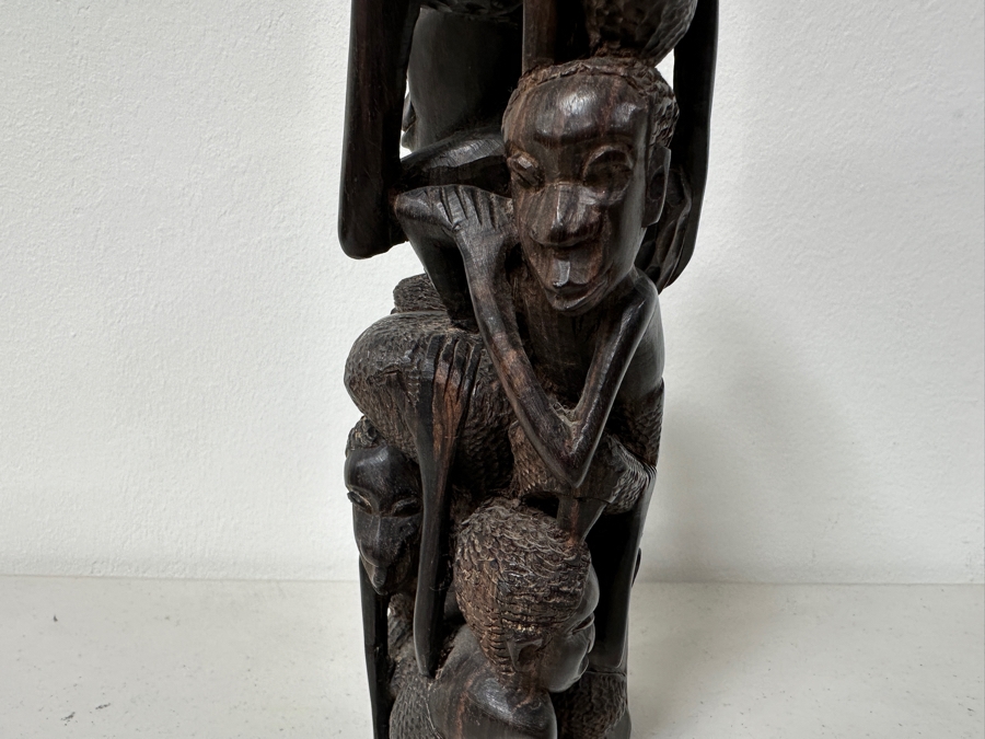 Vintage African Makonde Tree Of Life Sculpture 9.5H [Photo 10]