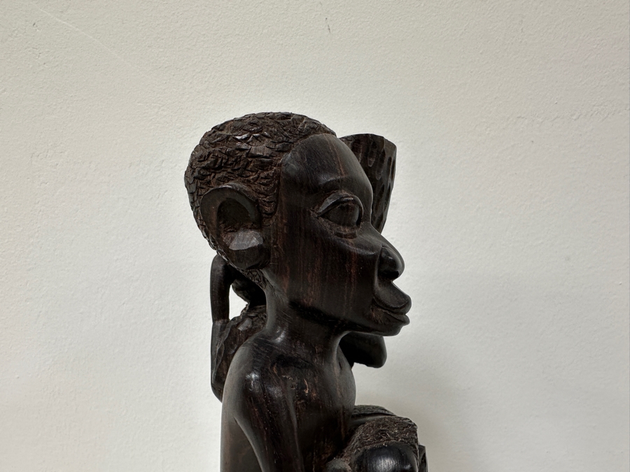 Vintage African Makonde Tree Of Life Sculpture 9.5H [Photo 16]