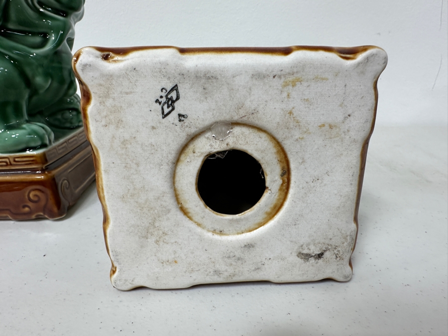 Just Added - Pair Of Ceramic Foo Dogs 7H [Photo 6]