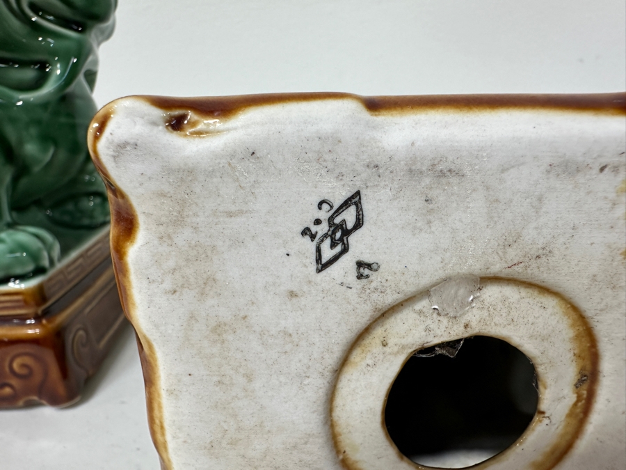 Just Added - Pair Of Ceramic Foo Dogs 7H [Photo 7]