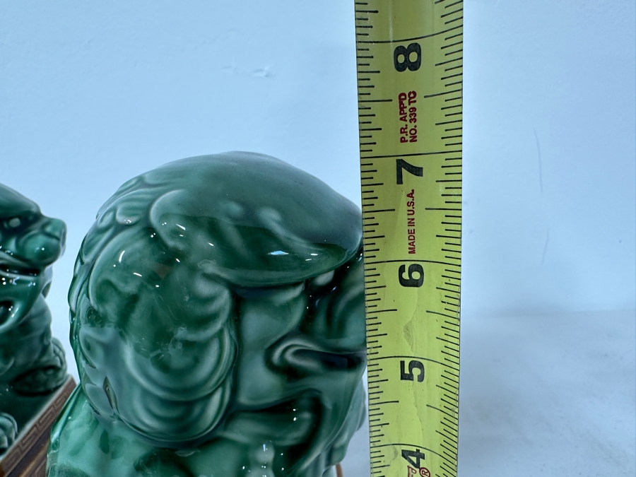 Just Added - Pair Of Ceramic Foo Dogs 7H [Photo 8]