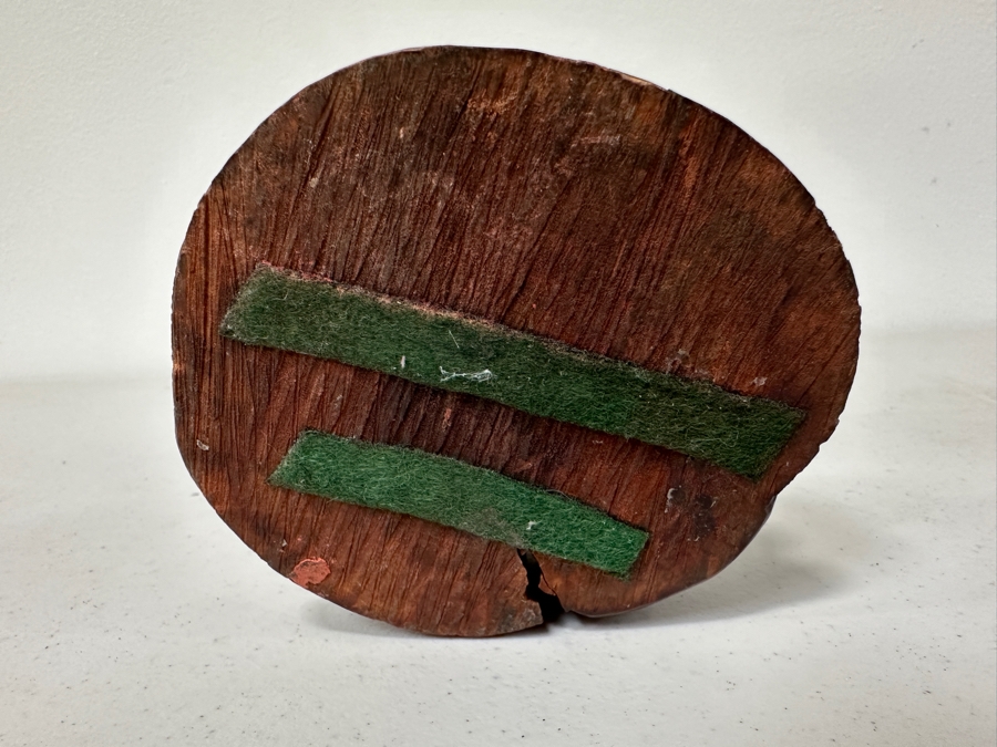 Just Added - Carved Wooden Laughing Buddha 5H [Photo 9]