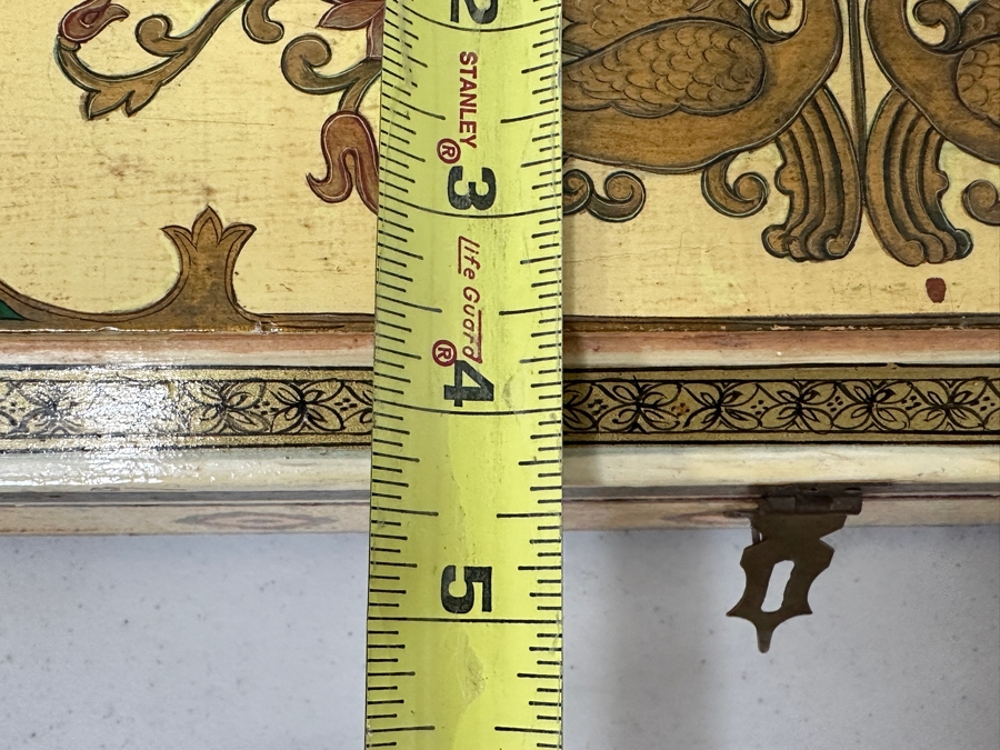 Just Added - Vintage Hand Painted Wooden Box 12W X 4.5D X 3H [Photo 10]