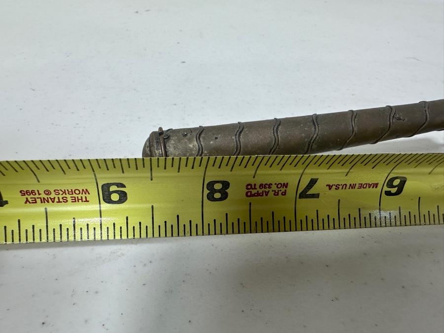 Just Added - Vintage Buddhist Tibetan Prayer Wheel With Turquoise And Coral 8.5L [Photo 7]