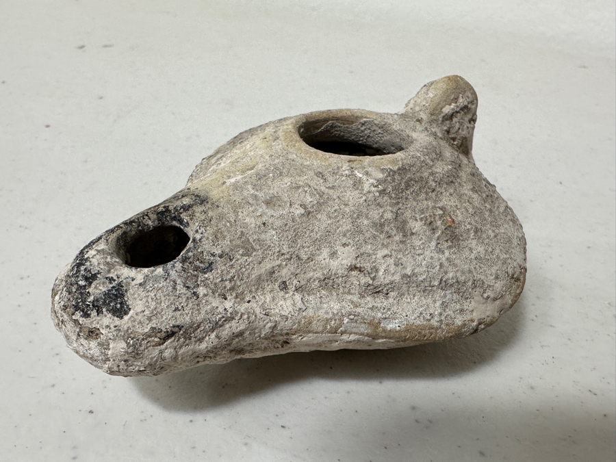 Just Added - Antique Small Roman Oil Lamp [Photo 3]