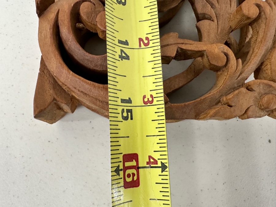 Just Added - Pair Of Relief Carved Wooden Panels 5W X 1.5D X 15H [Photo 9]